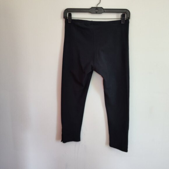 Ladies SZ S Inc Black Cotton Cropped Leggings - Picture 3 of 4